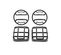 Yurefax Car Front Headlight Decoration Hood Cover, for, for Jeep, Wrangler JL 2018-2021 Tail Light Accessories Headlight Lens Cover(A carbon)