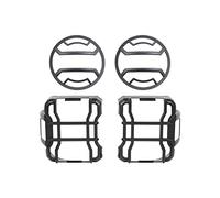 Yurefax Car Front Headlight Decoration Hood Cover, for, for Jeep, Wrangler JL 2018-2021 Tail Light Accessories Headlight Lens Cover(C black)