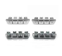 Yurefax Car Front Seat, Adjust Memory Switch Button, for, for A B C E Class ML GL GLE GLK GLA CLA W176 W246 W204 X204 W212 W166 W156 W218 Seat Adjustment Switch(Silver-Right 4PCS)