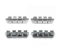 Yurefax Car Front Seat Adjust Memory Switch Button, for, for A B C E Class ML GL GLE GLK GLA CLA W176 W246 W204 W212 W166 W156 W117 W218 Seat Adjustment Switch(Silver-Left 4PCS)