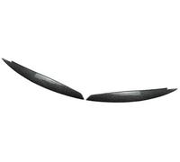 Yurefax Car Headlight Eyebrow Decoration Strip Front Head Lamp Eyelid Cover Trim Sticker, for, 1 Series E81 E82 E87 E88 2008 2009 2010 2011 2012 2013, Carbon Fiber Black Headlight Eyelid