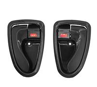Yurefax Car Interior Door Handles Car Front for Rear Left Right Driver Side Handle, for Hyundai, Accent 2000-2006 Black ABS ABS Car Interior Door Handle(Left Right 2pcs)