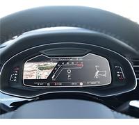 Yurefax Car Navigation Tempered Glass Screen Protective Film Sticker, for, Q8 2019 2020 2021 Radio GPS LCD Dash Board Guard Touchscreen Car Gps Guard(Dash board)