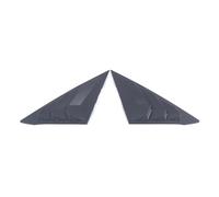 Yurefax Car Rear Window Shutter Triangle Panel Decor Cover Trim, for Civic, 11th 2022 Plastic Carbon Fiber Black Exterior Accessrories Rear Window Louver(Black Matte Style)