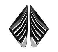 Yurefax Car Rear Window Triangle Panel Decoration Cover Shutters Stickers, for A4 B9 2017-2019 Styling Black Rear Window Louver