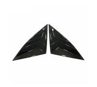 Yurefax Car Rear Window Triangle Shutter Decor Cover Trim, for Hyundai, for Tucson NX4 2021 2022 Black Carbon Fiber Exterior Accessrories Rear Window Louver(Black Style)