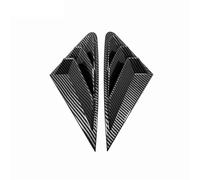 Yurefax Car Rear Window Triangle Shutter Decoration Panel Cover Trim, for, for A3 8Y Sedan 2021 2022 ABS Carbon Fiber Black Accessories Rear Window Louver(Carbon Fiber Look)