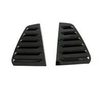 Yurefax Car Rear Window Triangle Shutters Panel Cover Trim, for VW, for Golf 8 MK8 2020-2022 Carbon Fiber Black Exterior Accessories Rear Window Louver(Black Style)