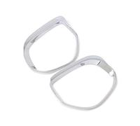 Yurefax Car Rearview Mirror Cover, for Outlander 2016-2019 Chrome Rear Rearview Mirror Rain Shade Cover Trim Glass Sun Visor Shield Frame Car Mirrors Replacement Covers Side Mirror Rain Shield
