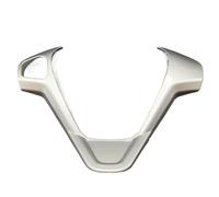 Yurefax Car Refit Accessories, for Ford, For New Fiesta MK7 2009-2017, For Ecosport 2012-2017, Steering Wheel Covers Trim Sticker Steering Wheel Sticker(B type Silver)