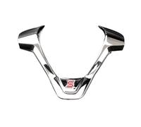 Yurefax Car Refit Accessories, for Ford, For New Fiesta MK7 2009-2017, For Ecosport 2012-2017, Steering Wheel Covers Trim Sticker Steering Wheel Sticker(A type Chrome glossy)
