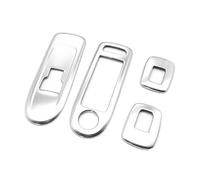 Yurefax Car Silver Door Window Lift Switch Armrest Cover Trim, for Citroen, C5, for Peugeot, 508 Switch Button Panel Stickers Window Control Trim Window Switch Cover