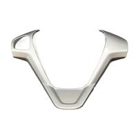 Yurefax Car Styling Refit Accessories Steering Wheel Covers Trim Sticker, For Ford, For New Fiesta MK7, For Ecosport, For Figo, For B-MAX, For KA Steering Wheel Sticker(B type Silver)