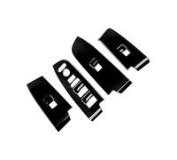 Yurefax Car Window Glass Lift Button Cover Trim For HRV HR-V, for Vezel, 2021 2022 LHD Glossy Black Switch Door Armrest Panel Window Control Trim Window Switch Cover