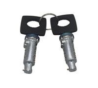 Yurefax DOOR LOCK BARRELS With 2 KEYS, for, for, VITO W638 Car Ignition Switch Lock Cylinder(BLACK 2pcs Barrel)