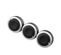 Yurefax Dor, for Ford, for Focus, 2 3 MK2 MK3 ST RS, for Mondeo, Accessories 3Pcs Air Conditioning Switch AC Knob Car Heat Control Car Air Conditioning Knob(Upgrade Black)