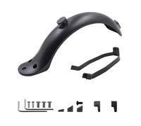 Yurefax Electric Scooter Fender Wings Brake Light, for Xiaomi, M365 Pro Rear Mud Guard Support Taillight Protection Screws Rubber Cap Part Skateboard Mudguard(A-black)
