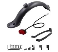 Yurefax Electric Scooter Front Rear Back Fenders Wings Brake Light Rear Mud Guard Support Protection, for Xiaomi, M365 / Pro Accessories Skateboard Mudguard(MULTI)