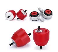 Yurefax Enigine Mount Transmission Lower Control Arm Bushing Front L R Mounting Kit Billet Alu 85A PU 31126757623 22116779970 Control Arm Bushing(Red)