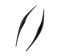 Yurefax Eyelid Cover Headlight Cover Car Accessories, for E90 Headlight Cover Ultra-light Durable ABS Plastics Black Eyebrow Vehicle Light Decals