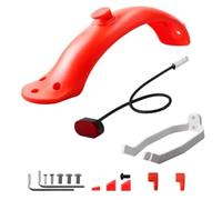 Yurefax Fenders Scooter Wings Brake Light, for Xiaomi, M365 Pro Rear Mud Guard Support Protection Screws Rubber Stopper Scooter Parts Skateboard Mudguard(Violet)