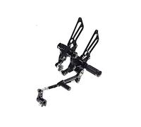 Yurefax Foot Pegs Rear Sets MV AGUSTA F4 1000 98 99 00 01 02 03 04 05 06 07 08 09 Rearsets Footpegs Footrests Adjustable Motorcycle Foot Peg(BLACK)