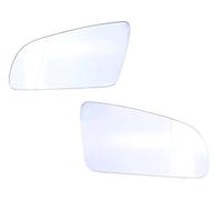 Yurefax, for A3 S3 A4 B6 B7 A6 S6 2003-2008 Blue White Car Heated Side Rearview Mirror Glass Anti-Fog Door Wing Mirror Lens Side Door Car Wing Mirror Glass(BLACK White a Pair)