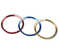 Yurefax For Audis A3 A4 A5 A6 A7 A8, New Car Steering Wheel Decorative Circle Center Sticker Steering Wheel Decal