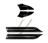 Yurefax for, C Class W206 C200 C30 C63 AMG 2022-2023 Front Bumper Side Splitter Cover Air Vent Daytime Running Light Lamp Car Fog Light Vent Trim(4pcs)