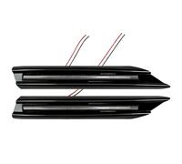 Yurefax for, C Class W206 C200 C30 C63 AMG 2022-2023 Front Bumper Side Splitter Cover Air Vent Daytime Running Light Lamp Car Fog Light Vent Trim(2x Lamp)