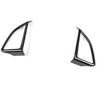 Yurefax, for Chevrolet, for Camaro, 2017 Up, ABS Car Interior Steering Wheel Decoration Cover Trim Stickers Car Accessories Styling Steering Wheel Decal(Black 2 pc)