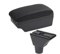 Yurefax For Citroen, C3 C4 Armrest Box Center Console Central Storage Box Cup Holder Accessories USB Charging Car Accessories Car Armrest Box(BLACK C2 Black Line 7usb)