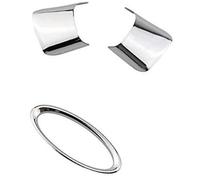 Yurefax, for ford, C-MAX CMAX 2017 2018, 2Pcs/Set Car ABS Chrome Interior Steering Wheel Decoration Trim Sticker Accessories Steering Wheel Decal