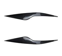 Yurefax For Ford, for Focus MK2.5 2008-2011 Front Headlight Eyelid Eyebrow Trim Lamp Decorative Cover Sticker ABS Gloss Black Car Accessories Headlight Eyebrows(Carbon Look)
