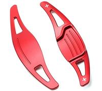 Yurefax for Ford, for Fusion, for Mondeo, for Vignale, for Titanium, for Platinum, for Wagon ST-Line SE Car Steering Wheel Paddle Shift Extension Shifters Car Paddle Shifter(Red)