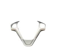 Yurefax For Ford, For New Fiesta MK7, For Ecosport, For Figo, For B-MAX, For KA+, For Courier, Car Accessories Steering Wheel Cover Trim Decorative Refit Sticker Steering Wheel Sticker(C Type Silver)