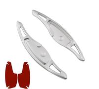 Yurefax for Genesis, G80 Sport 2017 2018 2019 2020 Car Steering Wheel Paddle Shift Extension Gear Shifters Stickers Aluminum Alloy Car Paddle Shifter(Silver)