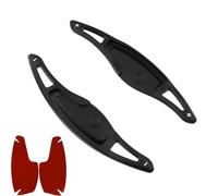 Yurefax for Genesis, G80 Sport 2017 2018 2019 2020 Car Steering Wheel Paddle Shift Extension Gear Shifters Stickers Aluminum Alloy Car Paddle Shifter(Black)