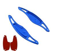 Yurefax for Genesis, G80 Sport 2017 2018 2019 2020 Car Steering Wheel Paddle Shift Extension Gear Shifters Stickers Aluminum Alloy Car Paddle Shifter(Blue)