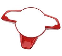Yurefax For Jimny 2019+, Interior Mouldings Car Steering Wheel Decoration Cover Stickers Accessories Steering Wheel Decal(Red)