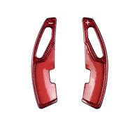 Yurefax for Lexus, 2015-2020 is NX RC F, for Sport, for Fsport NX200t IS250 RC300 Carbon Fiber Car Steering Wheel Paddle Shifter Extension Stickers Car Paddle Shifter(Red)