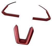 Yurefax, for Mazda, 3 6 CX3 CX-3 CX-5 CX5 CX8 CX 9 Axela ATENZA, Car Steering Wheel Trim Circle Sequins Cover Sticker 2017 2018 2019 Steering Wheel Decal(Red)