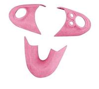 Yurefax, for MINI, Cooper F Series F54 F55 F56 F57 F60, Suede Wrap Interior Parts Car Steering Wheel Button Cover Tirm Decor Sticker Steering Wheel Decal(Pink)