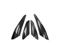 Yurefax for Mitsubishi, Evolution X EVO 10 2008-2016 Front Bumper Side Spoiler Splitter Canards Carbon Fiber Fog Lamp Air Vent Cover Trim Car Fog Light Vent Trim