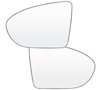 Yurefax, for NISSAN, for Qashqai, for Dualis 2007-2014 Left Right Door Side Heated Convex Rearview Rear View Backplate Side Door Car Wing Mirror Glass(BLACK Onecolor)
