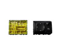 Yurefax For NISSAN, for TIIDA SENTRA, for Qashqai, Reverse Mirror Switch Folding of Rearview Mirror Switch Control Buttons Seat Adjustment Switch(Black Without folding)