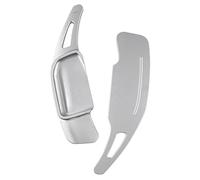 Yurefax , for Opel, for Vauxhall, Astra L 2022 2023 GS Line Ultimate Hybrid Car Steering Wheel Shifter Paddle Extension Stickers Accessories Car Paddle Shifter(Black Silver)