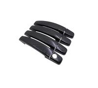 Yurefax For Opel, for Vauxhall, for Holden Corsa D 2007 2008 2009 2010 2011 2012 2013 2014 Carbon Fiber Door Handle Cover Catch Trim Accessories Door Handle Trim(4 doors 1 Key hole)