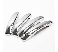 Yurefax For Opel, Insignia Holden, for Vauxhall, Insignia, for Buick, Regal 2009-2016 Chrome Carbon Fiber Car Door Handle Cover Trim Stickers Car Door Handle Cover Trim(BLACK Silver)