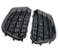 Yurefax For Q3 2016 2017 2018 Fog Light Grills LeftRight Car Front Bumper Lamp Grilles In Racing Cover ABS Car Front Fog Light Grille Insert